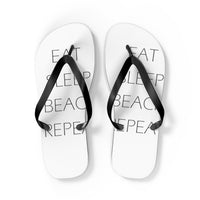 Eat Sleep Beach Repeat Unisex Flip-Flops - RobbNPlunder