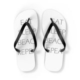 Eat Sleep Beach Repeat Unisex Flip-Flops - RobbNPlunder